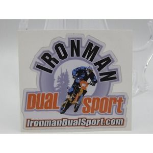 Iron Man Dual Sport Enduro riders club racing Sticker Decal Motorcycle Mint